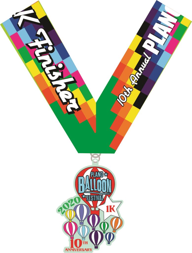 Plano Balloon Festival Race Run Finisher Medal
