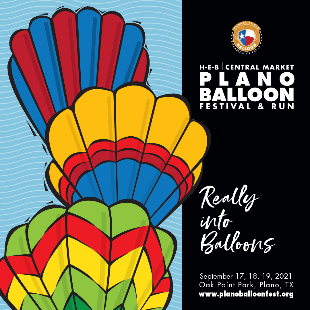 2021 H-E-B Central Market Plano Balloon Festival & Run at Oak Point Park in Texas