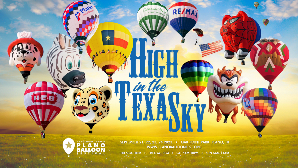 2023 H-E-B | Central Market Plano Balloon Festival Special Shapes and Sponsor Hot Air Balloons