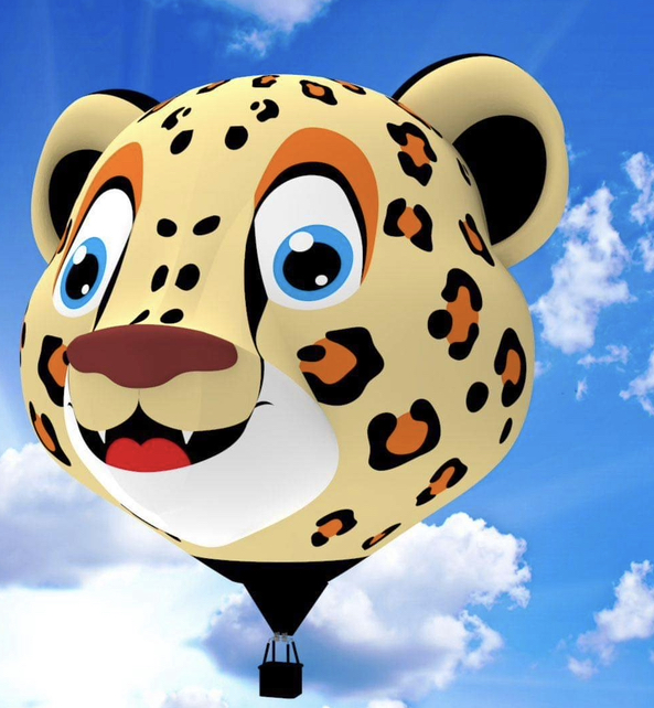 Lulu the Leopard hot air balloon pilot William Randell at Plano Balloon Festival
