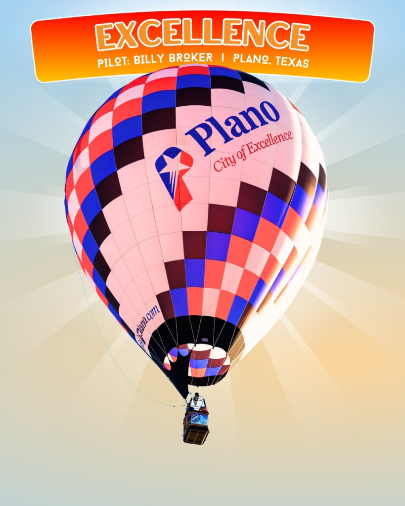 City of Plano Excellence Hot Air Balloon 
