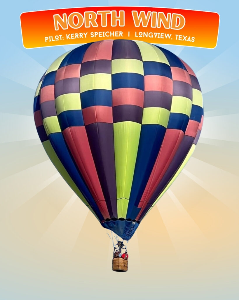 North Wind hot air balloon and pilot Kerry Speicher