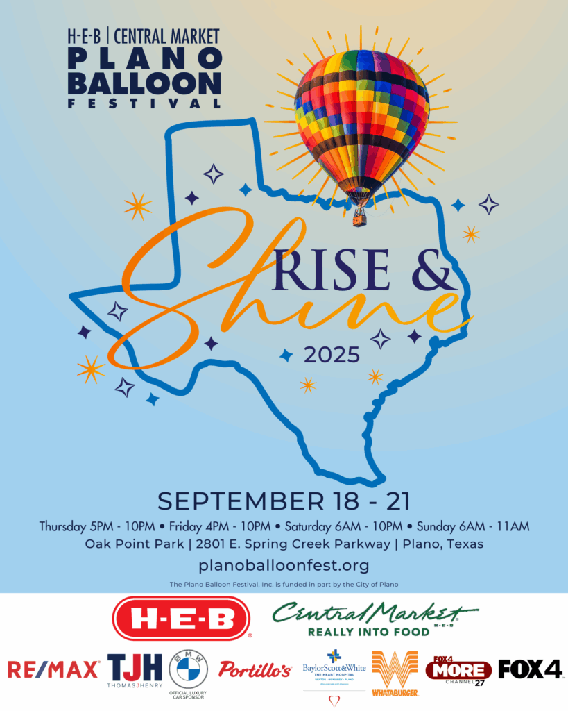 2025 H-E-B | Central Market Plano Balloon Festival at Oak Point Park on September 18-21